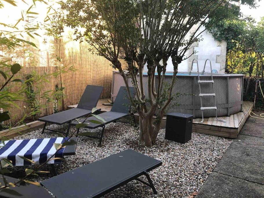 Maison A Arcachon Avec Piscine Hors-Sol المظهر الخارجي الصورة