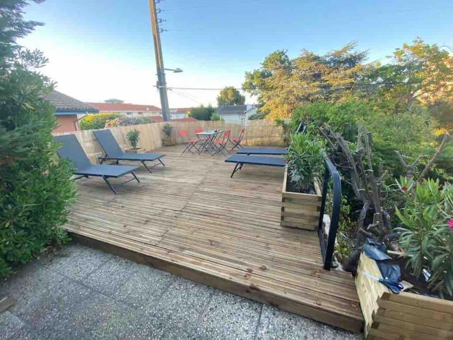 Maison A Arcachon Avec Piscine Hors-Sol المظهر الخارجي الصورة